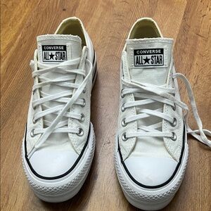 Converse All Star White Canvas Shoes